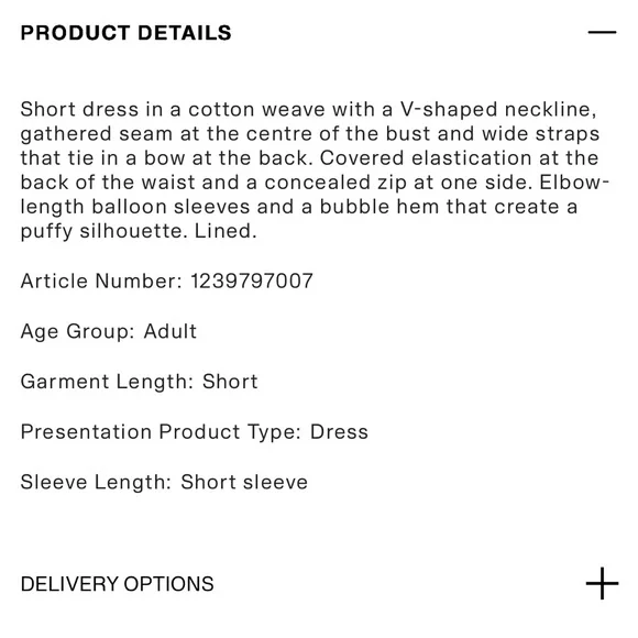 Floral H&M puff sleeve, bubble hem, cut out dress, sz small - Picture 6 of 7